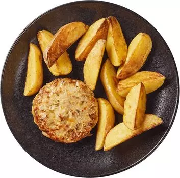 Котлетка куриная Перекресток Select с кабачками с картофелем по-деревенски 190г