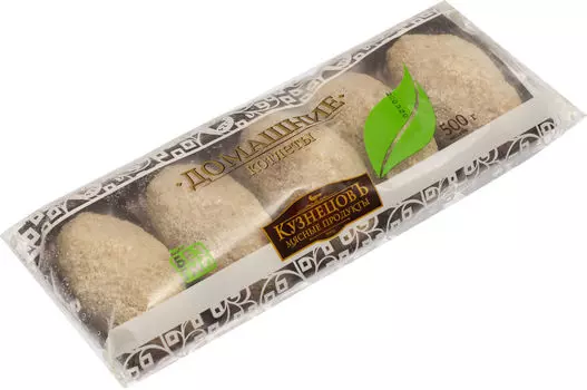 Котлеты КузнецовЪ Домашние замороженные 500г