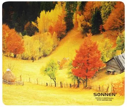 Коврик для мыши Sonnen Fall резина+ткань 26*22*0.3см