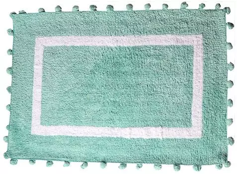 Коврик для ванной Arya Pompom мятный 60*90см