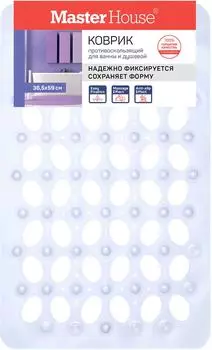 Коврик для ванной MasterHouse Корфу сиреневый 36.5*59см