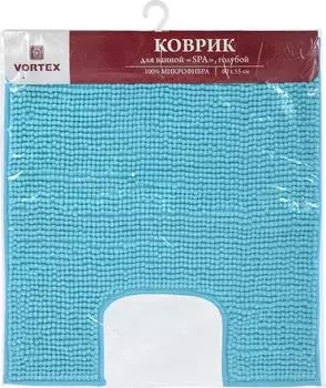 Коврик для ванной Vortex SPA под унитаз голубой 60*55см
