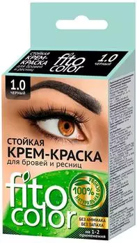 Краска для бровей и ресниц Fito Color 1.0 Черный 4мл