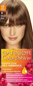 Краска-уход для волос Garnier Color&amp;Shine 6.0 Темно-русый