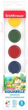 Краски акварельные Erich Krause 6 цветов