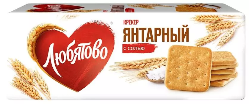 Крекер Любятово Янтарный с солью 204г. Закажите онлайн!