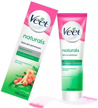 Крем для депиляции Veet Naturals с маслом виноградной косточки 100мл