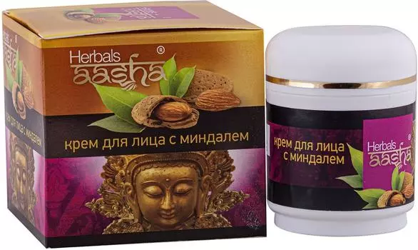 Крем для лица Aasha Herbals с миндалем 50мл