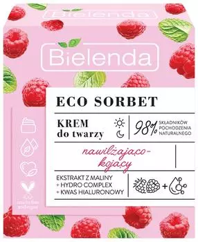 Крем для лица Bielenda Eco sorbet успокаивающий Малина 50мл