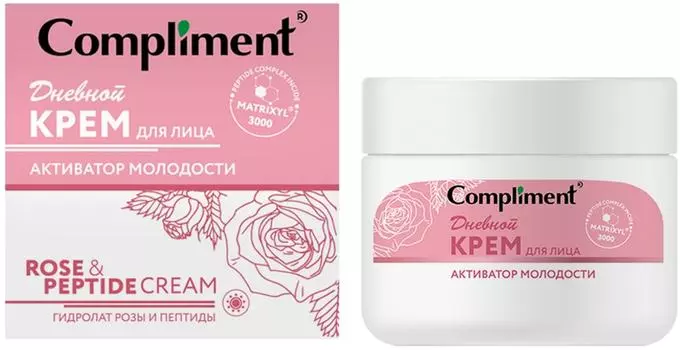 Крем для лица Compliment Rose&amp;Peptide Активатор молодости дневной 50мл