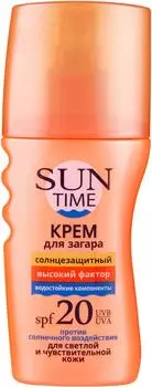 Крем для загара Sun Time Солнцезащитный SPF20 150мл