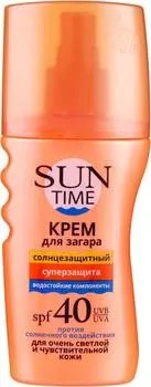 Крем для загара Sun Time Суперзащита SPF40 150мл