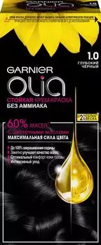 Крем-краска для волос Garnier Olia 1.0 Глубокий чёрный