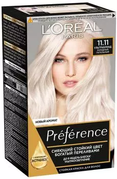 Крем-краска для волос Loreal Paris Preference 11.11 Ультраблонд