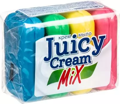 Крем-мыло Juicy Cream Mix туалетное 4х90гс доставкой!