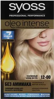Крем-осветлитель для волос Syoss Oleo Intense 12-00 Платиновый блонд экстра