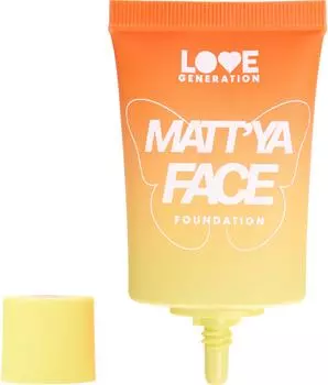 Крем тональный для лица Love Generation Mattya Face матирующий Светлый бежевый Тон 02 30мл