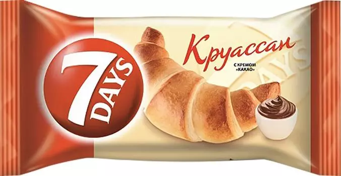 Круассан 7 Days с кремом Какао 65г. Доставим до двери!