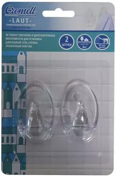 Крючок Gromell Laut самоклеющийся 2шт. Закажите онлайн!