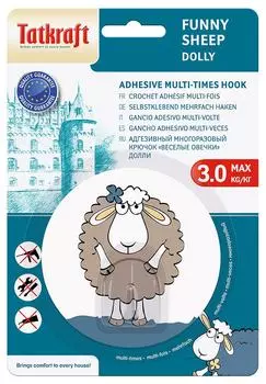 Крючок Tatkraft Funny Sheep Dolly адгезивныйс доставкой!