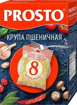 Крупа Prosto Пшеничная 8пак*62.5г - Vprok.ru Перекрёсток