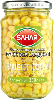 Кукуруза Sahar Сладкая 380г