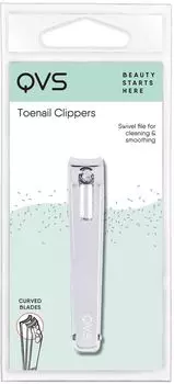 Кусачки для педикюра QVS с изогнутыми лезвиями