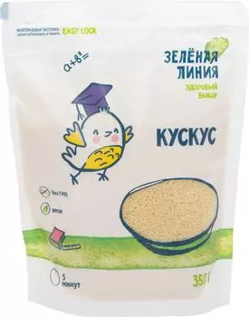 Кускус Зеленая линия 350г - Vprok.ru Перекрёсток