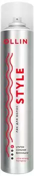 Лак для волос Ollin Ультрасильная фиксация 450мл