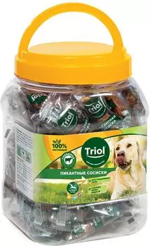 Лакомства для собак Triol Пикантные сосиски из говядины 500г