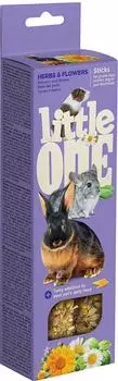 Лакомство для грызунов Little One Палочки с травами и цветами 2шт*55г