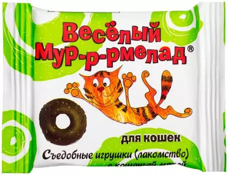 Лакомство для кошек Veda Веселый Мур-р-рмелад съедобные игрушки с кошачьей мятой