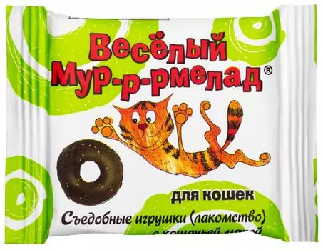 Лакомство для кошек Veda Веселый Мур-р-рмелад с кошачьей мятой 6г