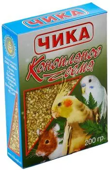Лакомство для птиц Чика Конопляное семя 200г