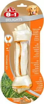 Лакомство для собак 8 in 1 Delights L Косточка для крупных пород 21см (упаковка 3 шт.)