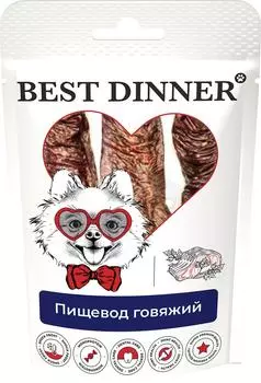 Лакомство для собак Best Dinner Freeze Dry Пищевод говяжий 32г