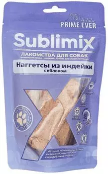 Лакомство для собак Prime Ever Sublimix Наггетсы из индейки с яблоком 60г