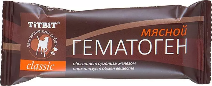 Лакомство для собак TiTBiT Classic Гематоген 35г (упаковка 3 шт.)