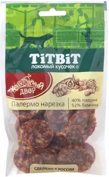 Лакомство для собак TiTBiT Колбасный двор Нарезка Палермо 80г
