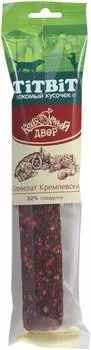 Лакомство для собак TiTBiT Колбасный двор Сервелат Кремлевский 200г (упаковка 3 шт.)