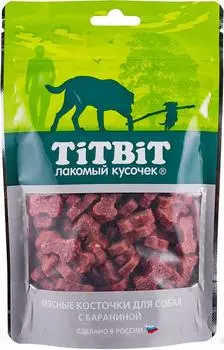 Лакомство для собак TiTBiT Косточки мясные с бараниной 145г (упаковка 3 шт.)