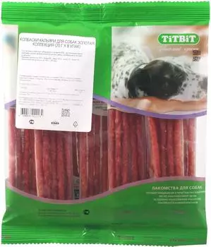 Лакомство для собак TiTBiT Золотая коллекция Колбаски Кальяри 20г*8шт (упаковка 3 шт.)