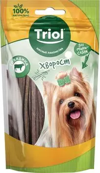 Лакомство для собак Triol Хворост из Говядины 50г (упаковка 3 шт.)