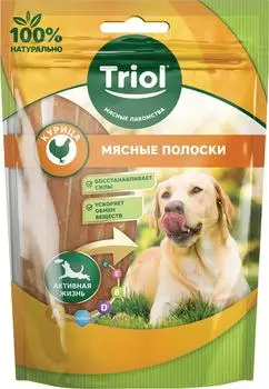 Лакомство для собак Triol Мясные полоски из Курицы 70г