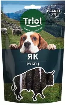 Лакомство для собак Triol Planet Food Рубец яка 30г