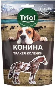 Лакомство для собак Triol Planet Food Трахея конская в колечках 30г