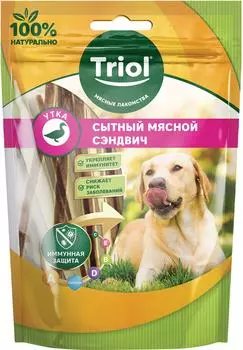 Лакомство для собак Triol Сытный сэндвич из Утки 70г (упаковка 3 шт.)