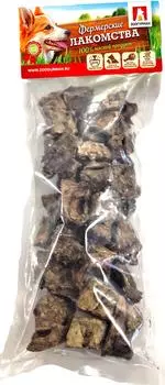 Лакомство для собак Зоогурман Фермерские Лакомства Легкое говяжье темное 50г (упаковка 3 шт.)