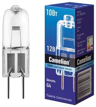 Лампа Camelion галогенная G4 10Вт