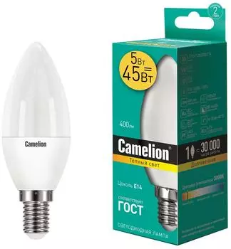Лампа светодиодная Camelion E14 5Вт